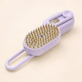 Cepillo pulverizador para mascotas - color morado